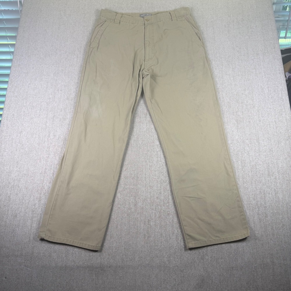 Insect Shield Hiking Pants Mens 34 Short Tan Cotton Outdoor Bug Prevention‎
